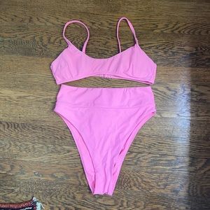 pink bikini set